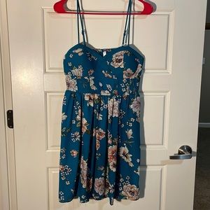 Women’s Blue-Green Floral Dress